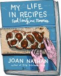 an illustrated version of the cover of the My Life in Recipes cookbook from Joan Nathan, expert on Jewish food